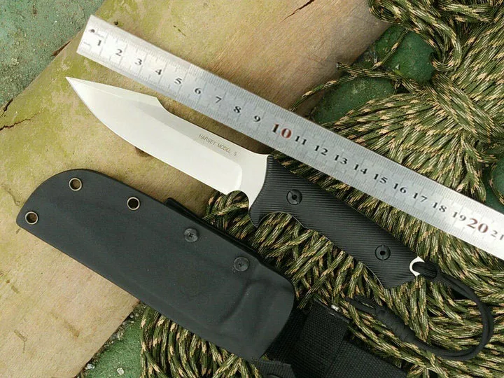 Baratos Alta calidad D2 acero cuchillo recto del cuchillo de caza de alta dureza cuchillo de autodefensa supervivencia del ejército táctico G10 EDC herramientas