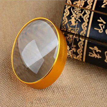 

Handheld Portable Magnifying Glass 8X 50mm Optical Glass Lens Metal Magnifying Glass Reading Identification Magnifying Glass