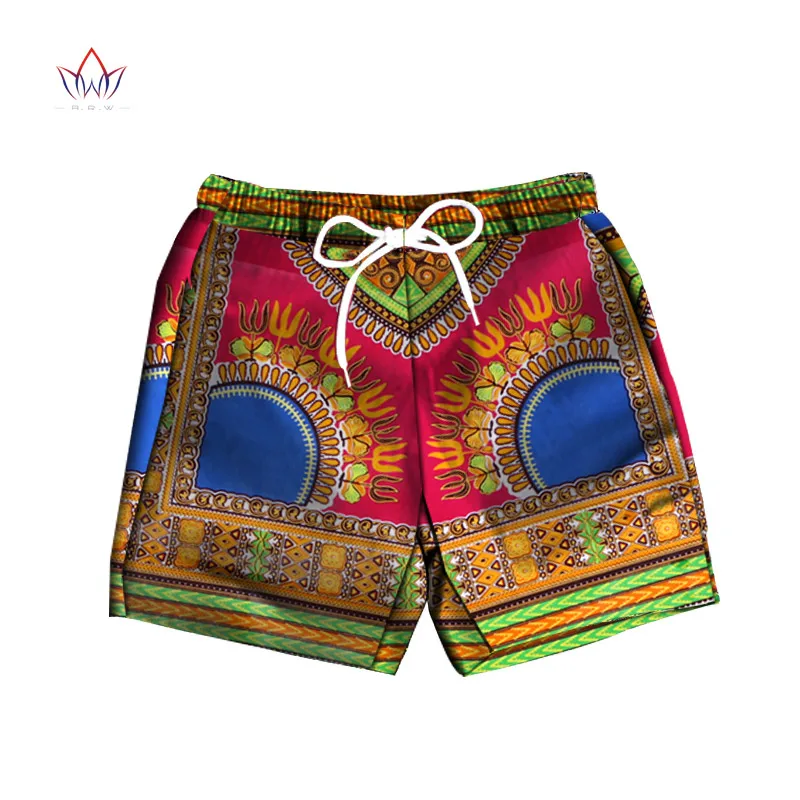 Мужские короткие штаны Дашики хлопок Африканский принт Короткие штаны Одежда индивидуальные пляжные короткие штаны Одежда в африканском стиле WYN614 - Цвет: 2