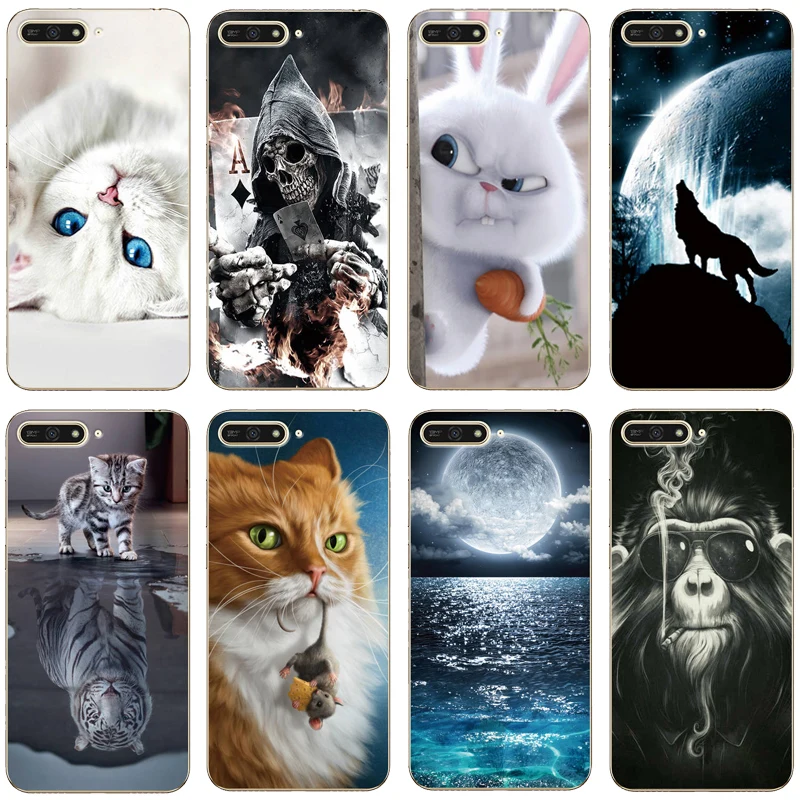Case For Huawei Honor 7A DUA-L22 Y6 Prime 2018 Phone Back Cover Silicone TPU 7C AUM-L41 Pro |
