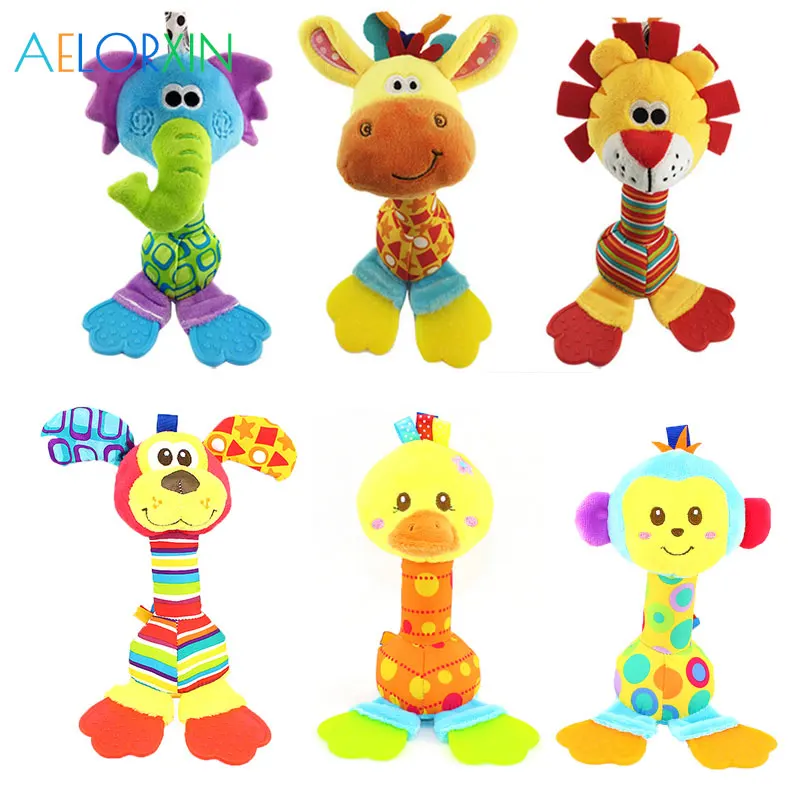 2018 Cute Colourful Animals Infant Baby Rattles Soft Plush Toys Kids Car Handing Mobiles BB Sounder Ringbell Teether Pelucia 2018 Cute Colourful Animals Infant Baby Rattles Soft Plush Toys Kids Car Handing Mobiles BB Sounder Ringbell Teether Pelucia