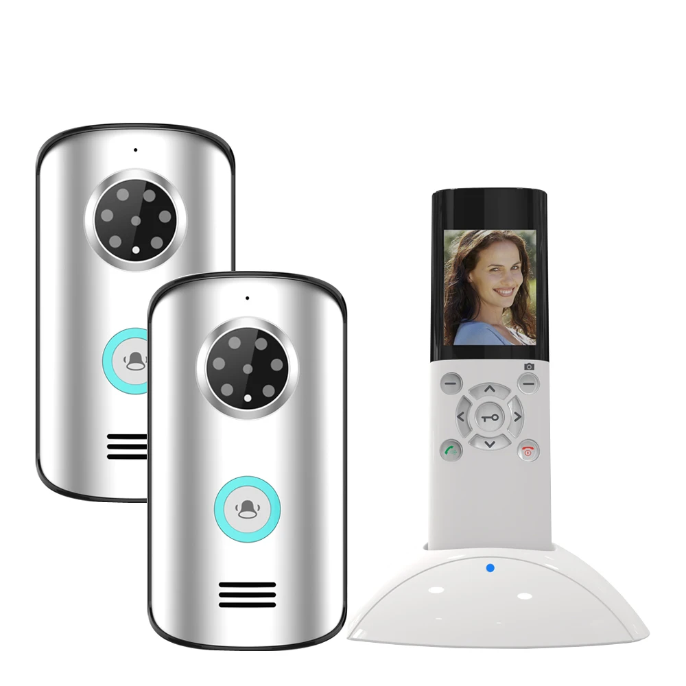 

JEX Wireless Video Doorbell Door phone Intercom System IP55 Waterproof IR Night Vision Camera Remote control to open the door