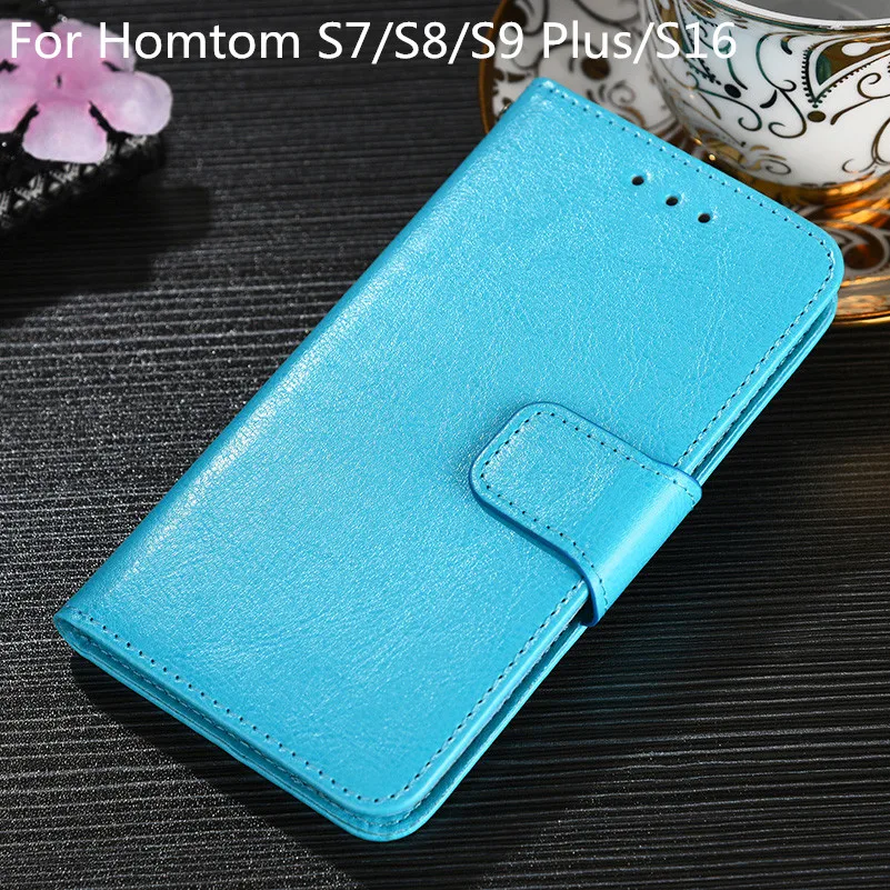 Чехлы для Homtom S7 S8 S9 Plus S16 PU кожаный винтажный кошелек флип чехол стильные