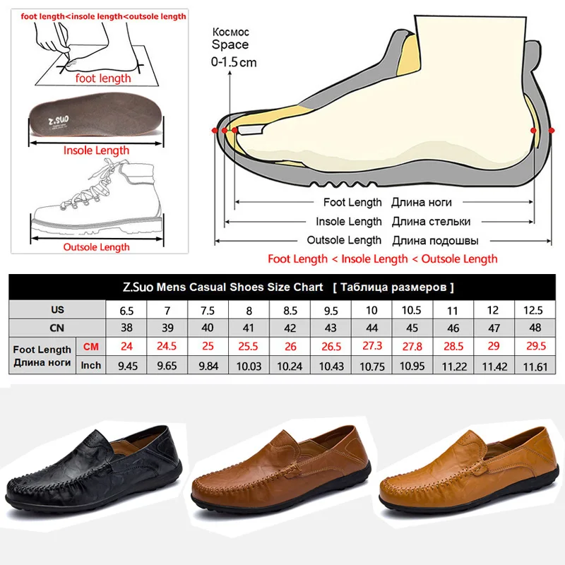 Genuine Leather Men's Loafers Shoes Slip On Lazy Casual Shoes Moccasins Men Flat Driving Shoes chaussure homme Big Size:38-47