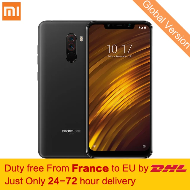 Free tax!Global Version Xiaomi POCOPHONE F1 6GB 128GB Mobile Phone Snapdragon 845 Octa Core 6.18" 2246 x 1080 FHD Screen 4000mAh