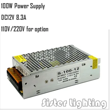 

1PC Lighting Transformers DC12V High Quality LED Lights Driver for LED Strip Power Supply 100W 110V/220V Free Shipping
