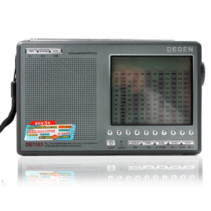 Degen DE1103 DSP радио FM SW MW LW SSB цифровой мир приемник и внешняя антенна радио FM Качество VS Tecsun