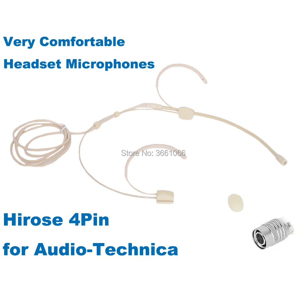 

Condenser Headset Pro Headworn Microphone For Audio Technical Receiver Omidirectional the Hirose Connector PlugAT004