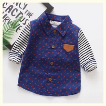 1 шт./лот) хлопок Милая клетчатая куртка для маленьких мальчиков 1-3 лет