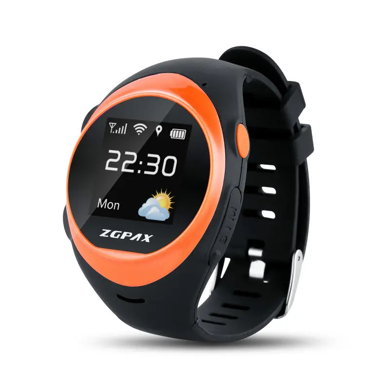 Новое поступление smart watch gps часы s888 с SOS gps Anti сбой сигнал тревоги обнаружения Водонепроницаемый пульт для старика малыш