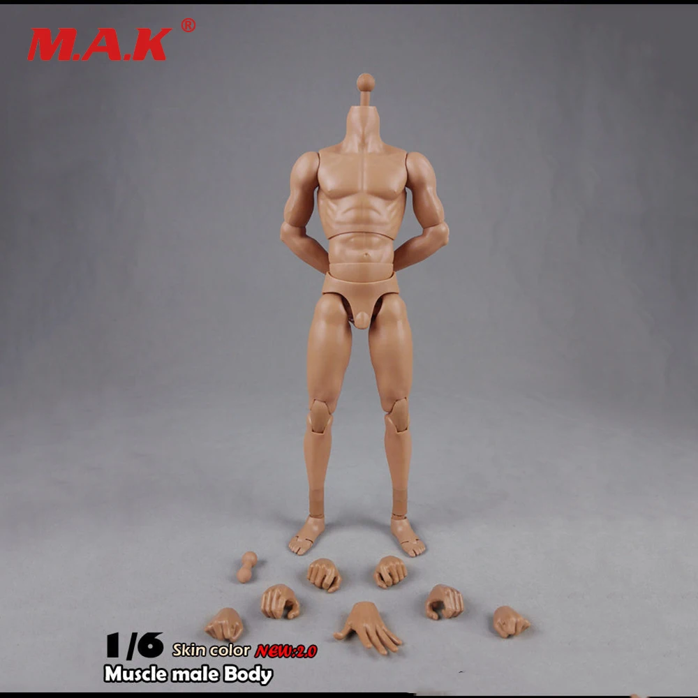 27 см 1/6 шкала мужская модель тела игрушка высокий мускулистый человек BD004 широкие плечи фигура цвет кожи