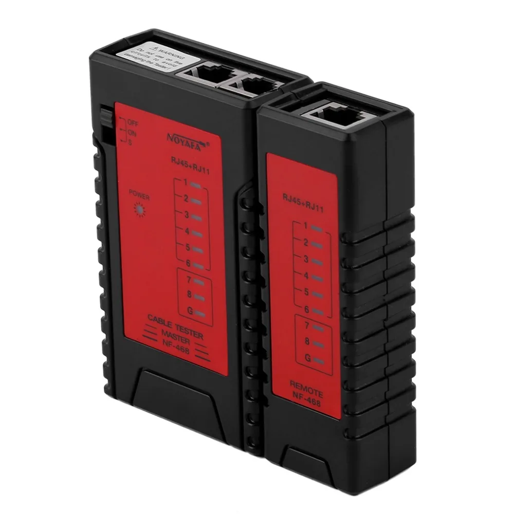 Кабель Ethernet включения-выключения тестер NF-468 RJ45 RJ11 RJ12 сетевой кабель тестер телефонной линии сетевой кабель тестер инструменты проверьте
