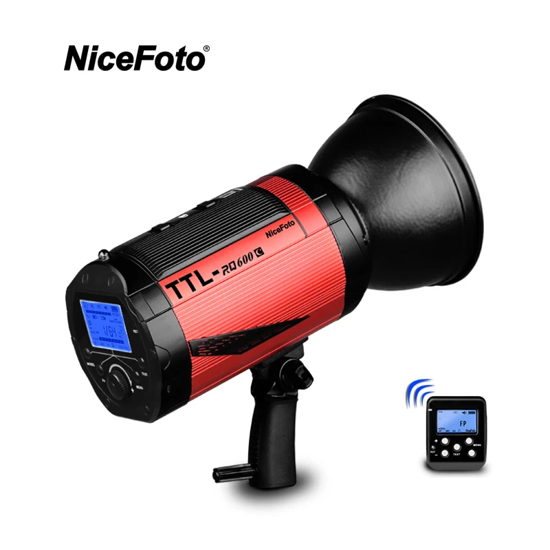 

NiceFoto TTL-RQ600C TTL 2.4G Wireless 600W HSS 1/8000S High Speed Flash Speedlite withTransmitter TX-C01 for Canon DSLR Camera