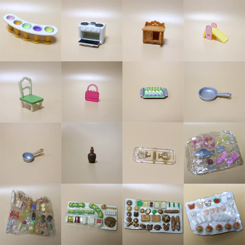 

Model Various Kinds of Accessories food bed bag match with the doll play house gift for girl