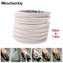 2 шт. клей для накладных ногтей лента 0,5 см и 1,2 см 17 м креативный дизайн наклейки, сильный липкий клей DIY гель-лак для ногтей аксессуары для маникюра