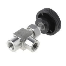 1/" BSP одинаковая внутренняя резьба 304 нержавеющая сталь контроль потока запорный игольчатый клапан