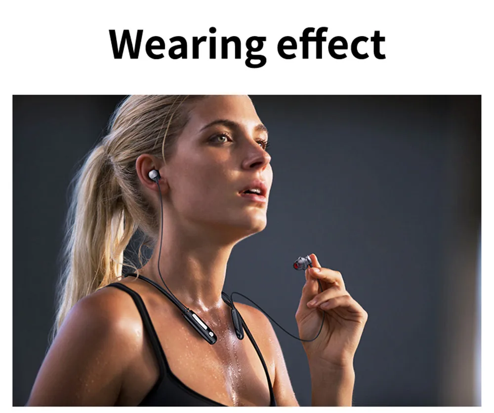 Askmeer Wireless Bluetooth Earphone with Microphone Handsfree Neckband Sport Stereo Earbuds Headset In Ear Earpiece for Xiao Huawei Android Phone (2)