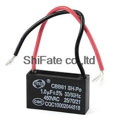 450VAC 1 0 мкФ 50/60Hz 5% толерантность вентилятора двигателя конденсатор CBB61 |