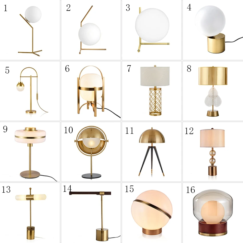 Современный светодиодный Настольный светильник, скандинавский чердак, белый стеклянный шар, настольный светильник, золотой Настольный светильник, домашний, для спальни, прикроватный декор, настольная лампа