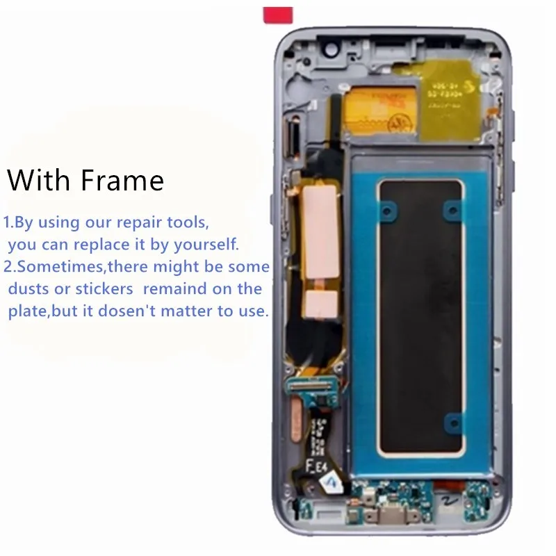 5,5 ''SUPER AMOLED для samsung Galaxy S7 Edge G935 G935F G935FD ЖК-дисплей с экраном дигитайзер сборка ремонт с рамкой