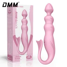 DMM Anal Dildos for Women Anal Plug Vibrator Pussy Vagina Massage Anal Beads Butt Plug Intimate Goods Erotic Sex Toys for Adults