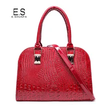 Elegante Damen Handtaschen 2017 Neue Ankunft Krokodil Pu-leder Handtasche Einkaufstasche Hohe Qualität Mode Saffiano Umhängetasche Frauen