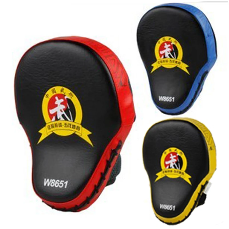 

2pcs PU Leather Hand Target MMA Boxing Mitt Focus Punch Pad Karate Muay Thai Kick Fighting Training Glove Sparring Boxing Bags