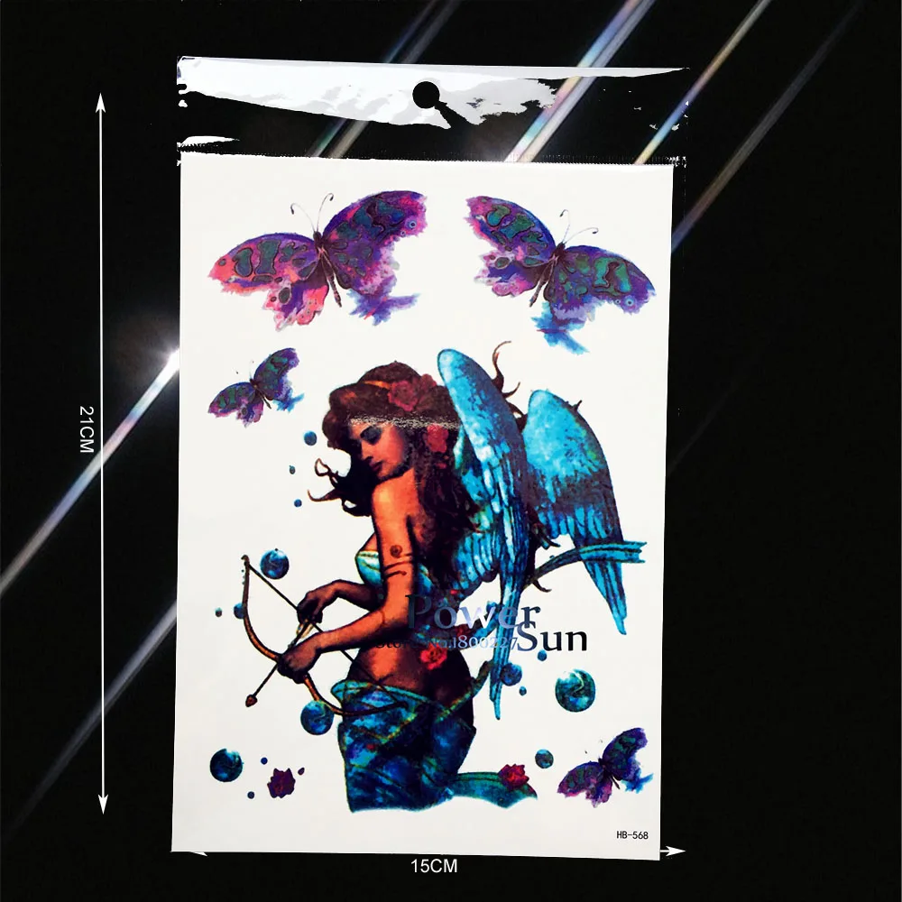 Ailes Dange Fée Temporaire Tatouage Femmes Maquillage Corps