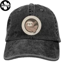 SAMCUSTOM Ленивец 3D креативная индивидуальность Промытые джинсовые шапки осень лето для мужчин и женщин Гольф Sunblock хоккейные кепки