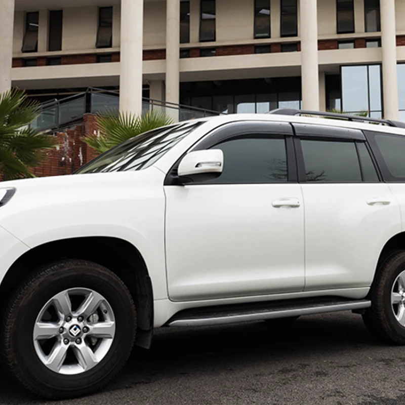 QCBXYYXH 4 шт. автомобильный тент Shelter Window козырек для Toyota Prado 2010- Защита от солнца и дождя покрытие для автомобиля Стайлинг внешняя крышка