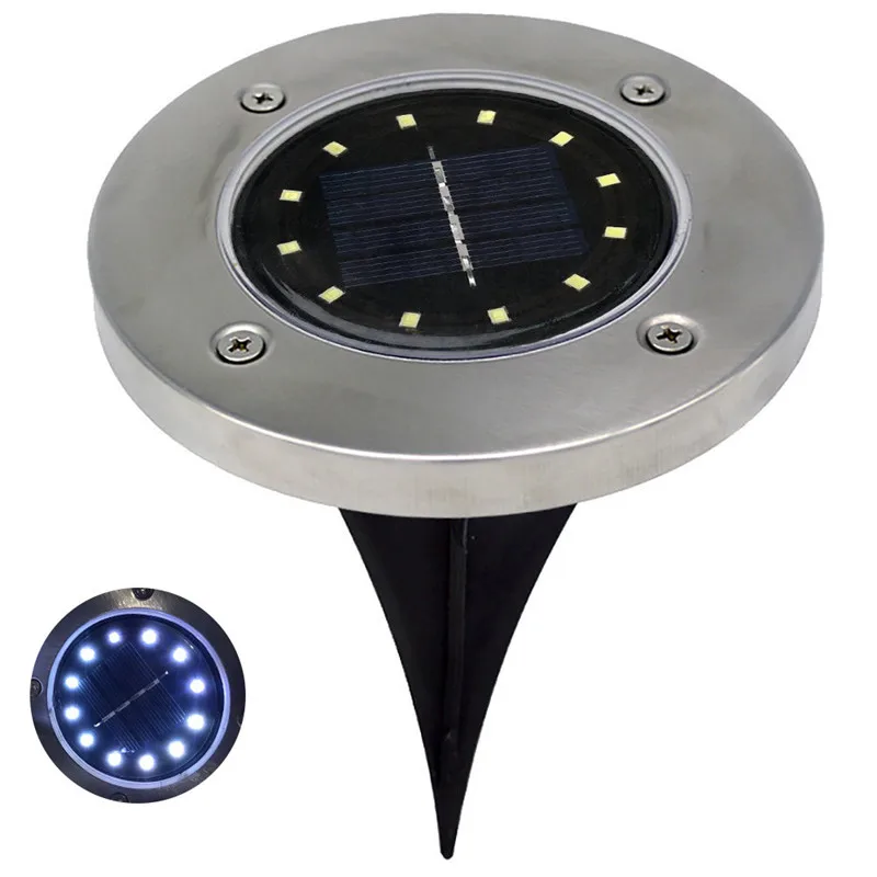

2018 New LED Light Decoration 12LED Solar Power Buried Light Under Ground Lamp Outdoor Path Way Garden Home & Living LED Light
