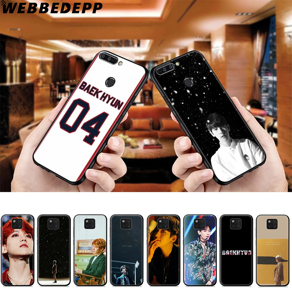 Мягкий чехол WEBBEDEPP Baekhyun EXO для Huawei Mate Honor 20 6A 7A 7C 7X 8 9 9X 10 View Lite Pro 30 |