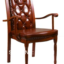 Штабелируемый деревянный имитация роскошного алюминиевого обеденного кресла, сверхпрочная ткань с высокой стойкостью к трению, удобная