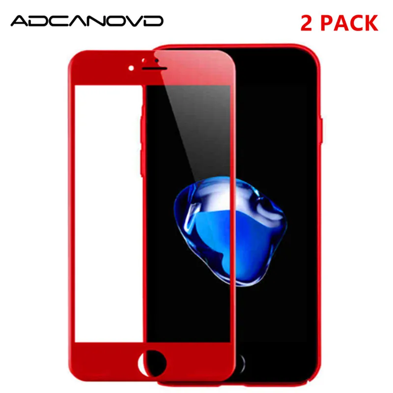 

2PCS 3D Curved Edge Tempered Glass On The For iPhone 7 8 Plus Full Cover Screen Protective Glass For iPhone 7 8 6 6S Plus Film