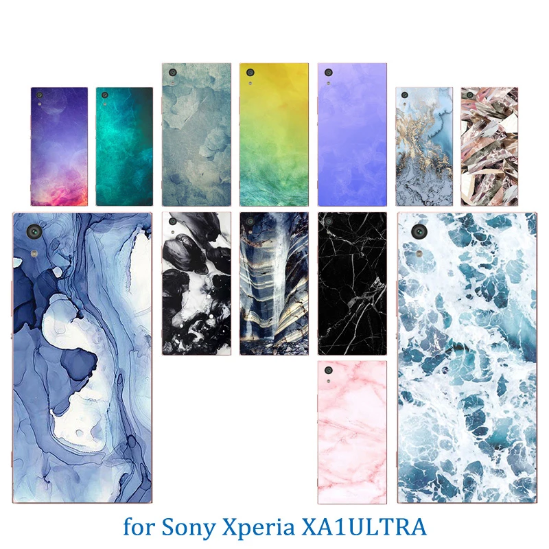 Silicone Cover 6 inch for Sony Xperia XA1 Ultra Color Stone Pattern G3221 G3212 G3223 G3226 Phone Cases |