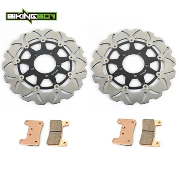 

BIKINGBOY For KAWASAKI ZX10R Ninja / ABS 2008-2015 Z 1000 / ABS 2014-2019 Wavy / Round Front Brake Discs Disks Rotors Pads
