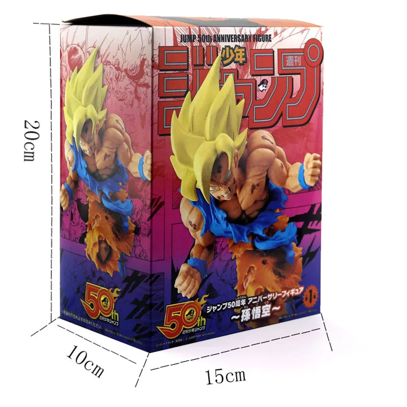 Новый 20 см Dragon Ball Z Goku Рисунок игрушка Сон Гоку Перейти 50th Юбилей аниме модель DBZ куклы подарок для детей фигурку игрушки