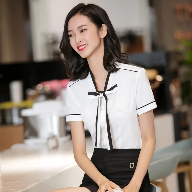 Womens Blouses Chiffon Clothing Summer Lady Blouse/Shirt