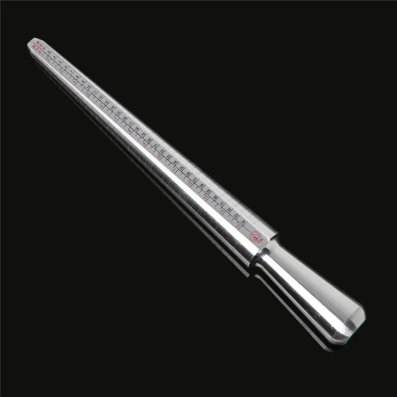 

1pc Aluminum Standard Ring Sizer Finger Ring Measuring Jewelry Tool Ring Measuring Rod