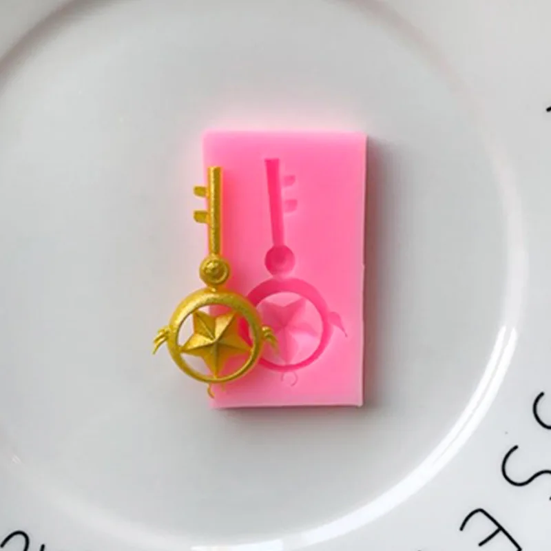 Magic key Silicone cake mold Fondant Chocolate Party decoration tools | Дом и сад