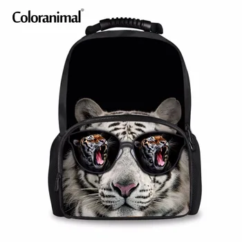 

Coloranimal Tiger Backpack Boy Man Casual Daypack Travel Softback Cool 3D Animal Print School Back Pack Kids Schoolbags Satchel