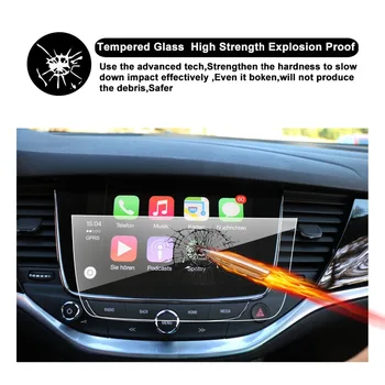 

RUIYA Car Navigation Screen Protector For Astra K 8 Inch 2016 2017 2018 Touch Center Display Auto Interior Stickers Accessories
