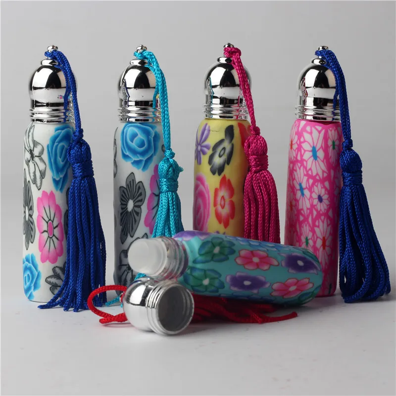

1Pieces/Lot Beautiful 10ML Portable Colorful Glass Perfume Bottle With Atomizer Empty Parfum Case With Spray For Travel