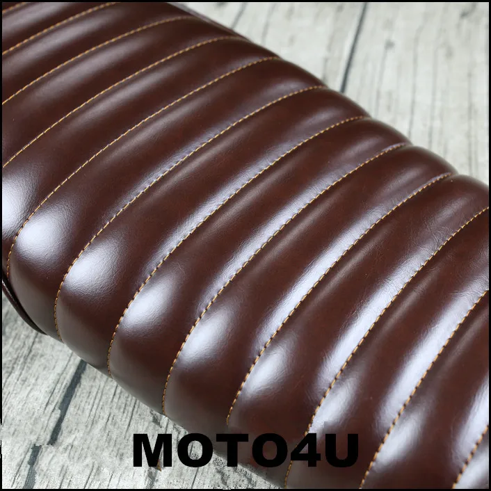 Винтажное седло MOTO4U Hump универсальное сиденье для кафе SuzuKi GS Yamah XJ Honda Black/Browen|racer