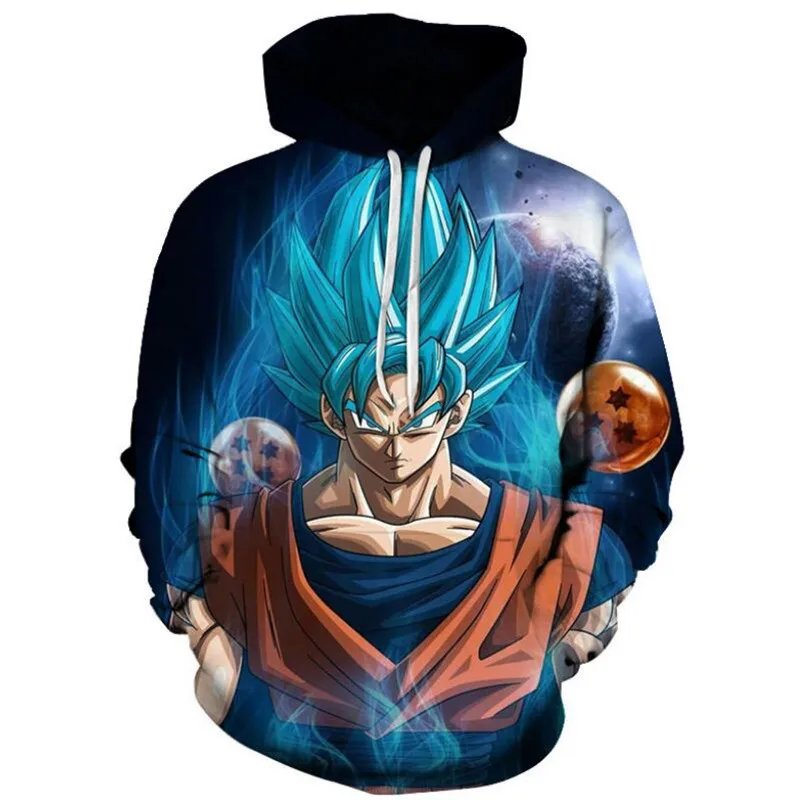 Snalic Dragon Ball 3D кофты Для мужчин/Для женщин толстовки с капюшоном принтом Goku аниме