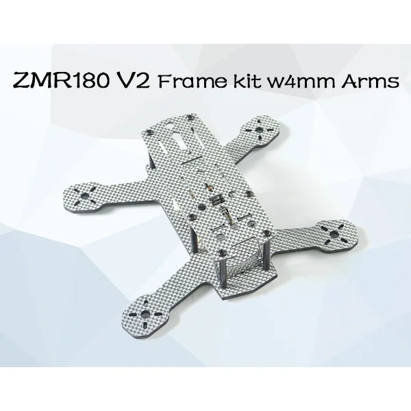 Zmr180 V2 Мини Quad Рамки комплект 4 мм оружия W с PDB высокого качества 4 мм нижней плиты и 1.5 ММ верхняя пластина Применение же углеродное волокно