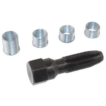 

14mm SPARK PLUG RETHREAD KIT CYLINDER HEAD TAP, REAMER & HELICOIL THREAD INSERT