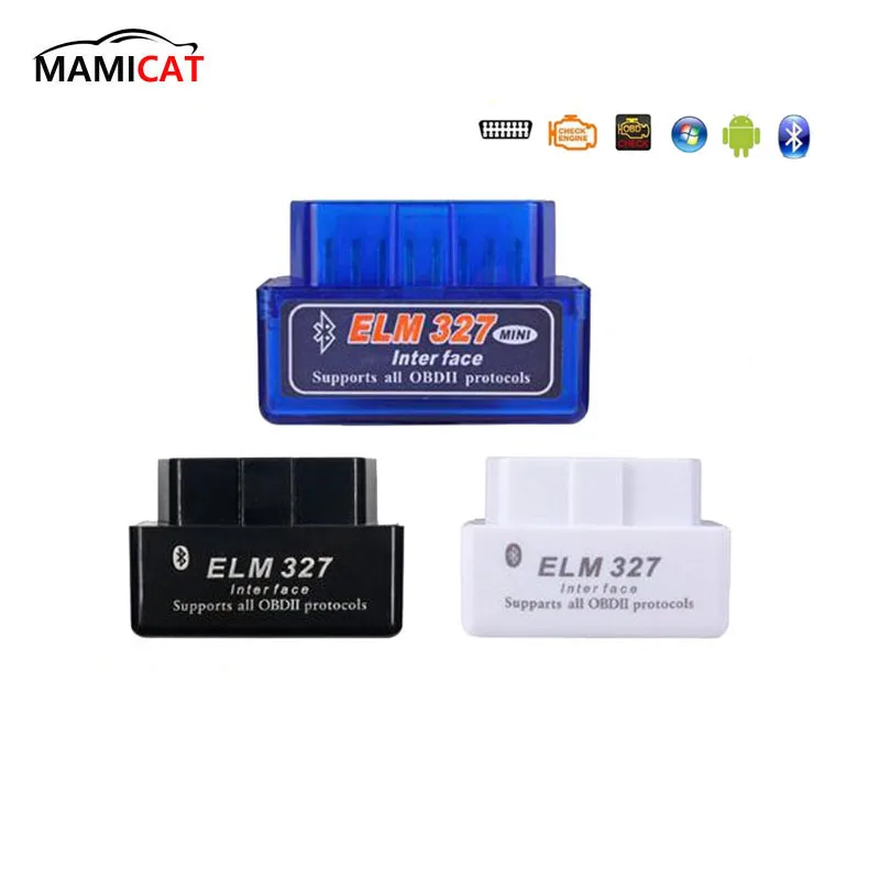 ELM327 V2.1 Bluetooth OBD OBD2 Код читатель может-BUS поддерживает мультибрендовый Автомобили Multi-Язык ELM 327 BT V2.1 работает Android/PC