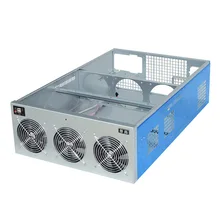 19Inch Rackmount Crypto Coin Case Mining Rig Frame GPU Holder USB Miner Panel Computer Case Sever Mechine Chassis RX 480 570 580