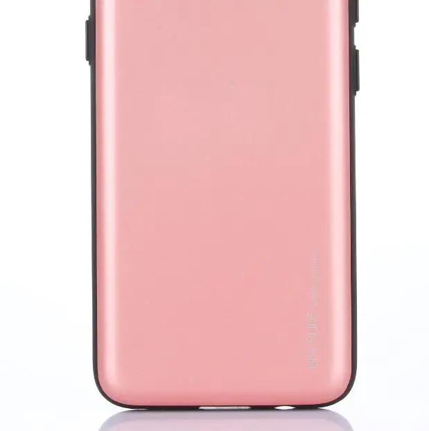 Mercury GOOSPERY Sky Slide слот для карт Бампер анти-шок чехол для samsung Galaxy S6 S7 Edge S8 S9 Plus Note 4 5 8 - Цвет: rose gold
